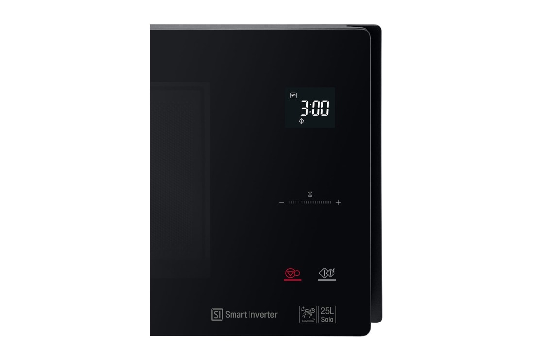 LG מיקרוגל 25L בצבע שחור, close up view of display, MS2595DIS, thumbnail 5