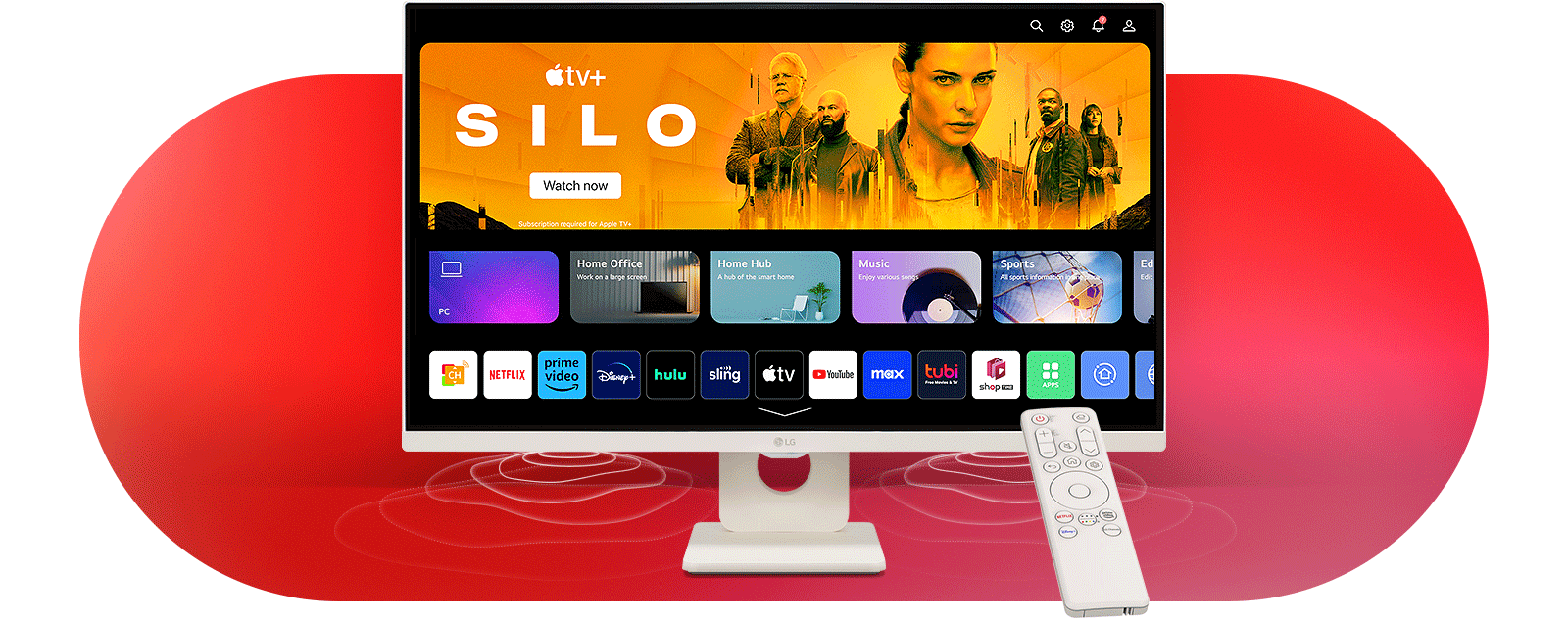 webOS 23 עם מסך בית חדש. 