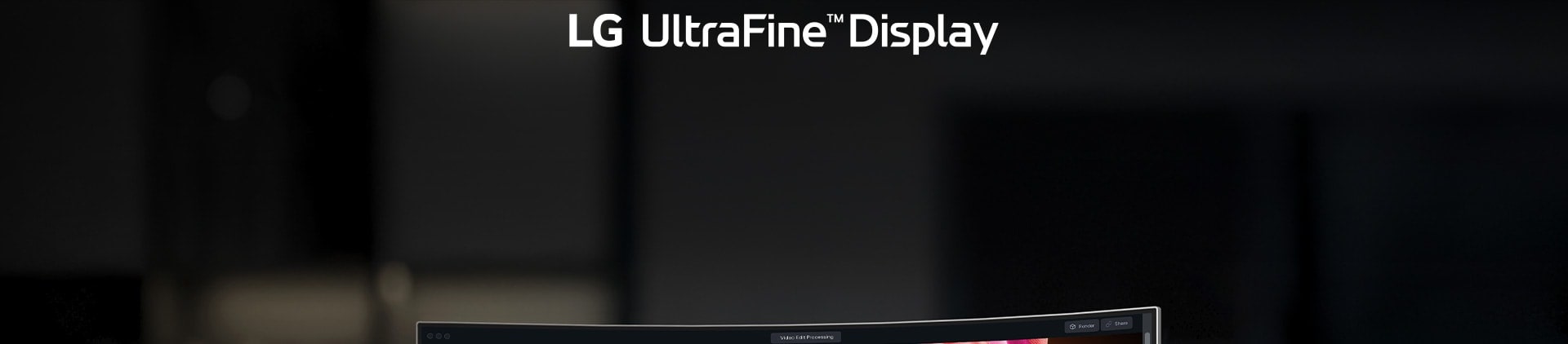 LG UltraFine Monitor logo.	