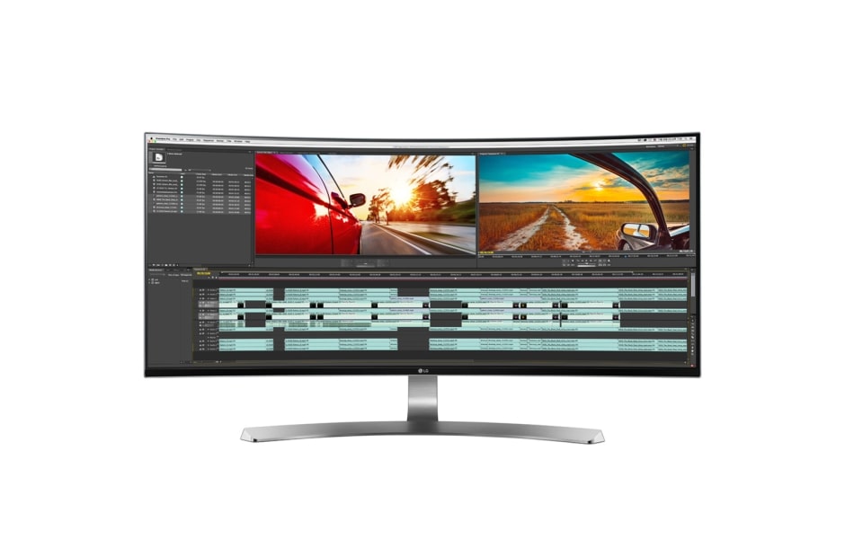 LG מסך LED קעור מסוג 34“ 21:9 UltraWide® WQHD IPS Thunderbolt™ ׁׁׁ(34“ אלכסון), 34UC98-W