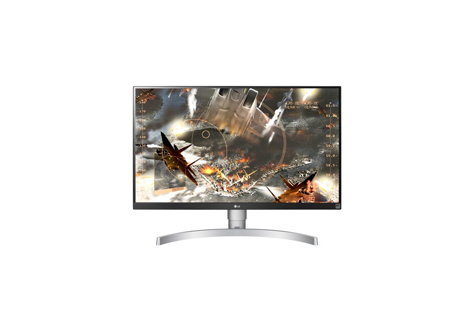 LG צג “27 Class 4K UHD IPS LED עם HDR 10 (ב-”27 אלכסון), 27UK650-W