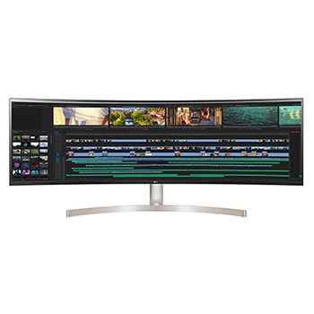 מסך "49 קעור  UltraWide® Dual QHD IPS תומך HDR10 ביחס 32:91