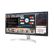 LG מסך ''29 UltraWide® Full HD (2560x1080)  IPS תומך ™HDR10 / FreeSync   ביחס 21:9, מבט צד בזווית 15 מעלות, 29WN600-W, thumbnail 2