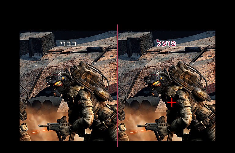 כוונת צלב: כבוי לעומת פועל