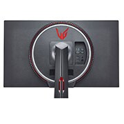 LG מסך ''27 גיימינג UltraGear™  UHD 4K Nano IPS 144Hz 1ms  תומך ®G-Sync ביחס 16:9, מבט אחורי בתקריב עם Sphere Lighting 2.0 בלבן ואדום, 27GN950-B, thumbnail 11