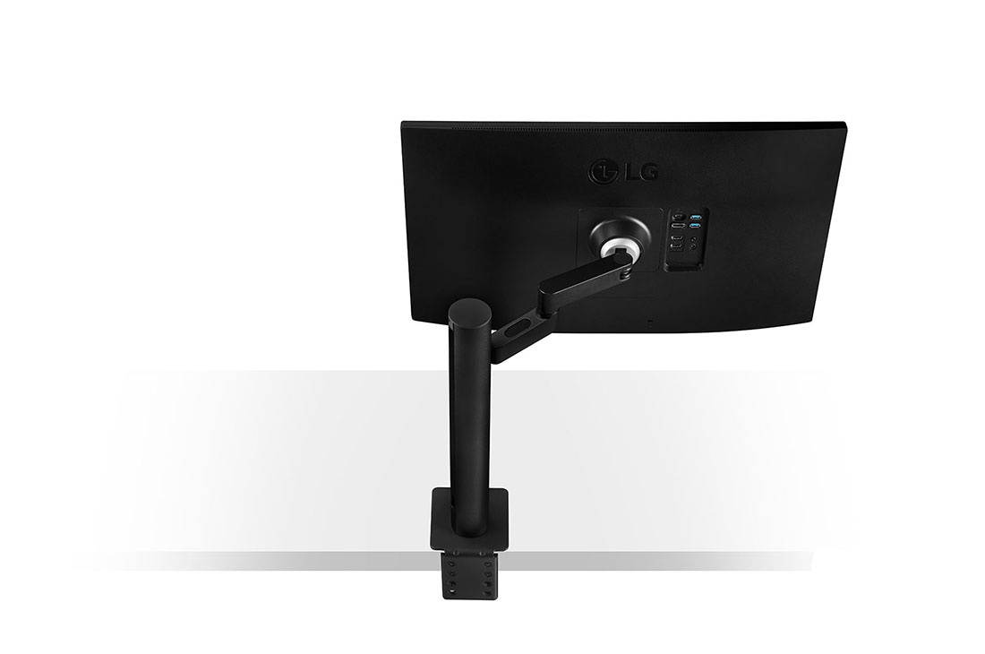 LG מסך ''27 Ergo QHD IPS עם ™USB Type-C תומך ב FreeSync™ / HDR10 ביחס 16:9, מבט צד אחורי – זרוע צג בצד ימין, 27QN880-B, thumbnail 14