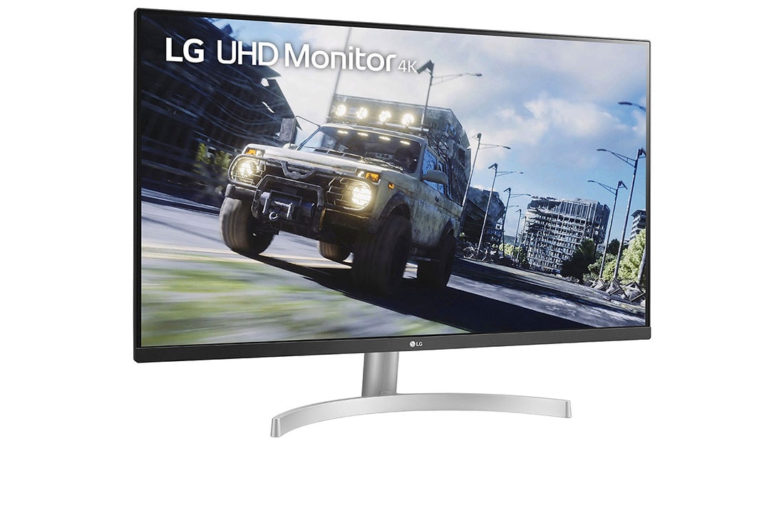 LG מסך ''32 UHD 4K IPS תומך ב <br>FreeSync™ / HDR10 ביחס 16:9, מבט צד בזווית 15 מעלות, 32UN500-W, thumbnail 3