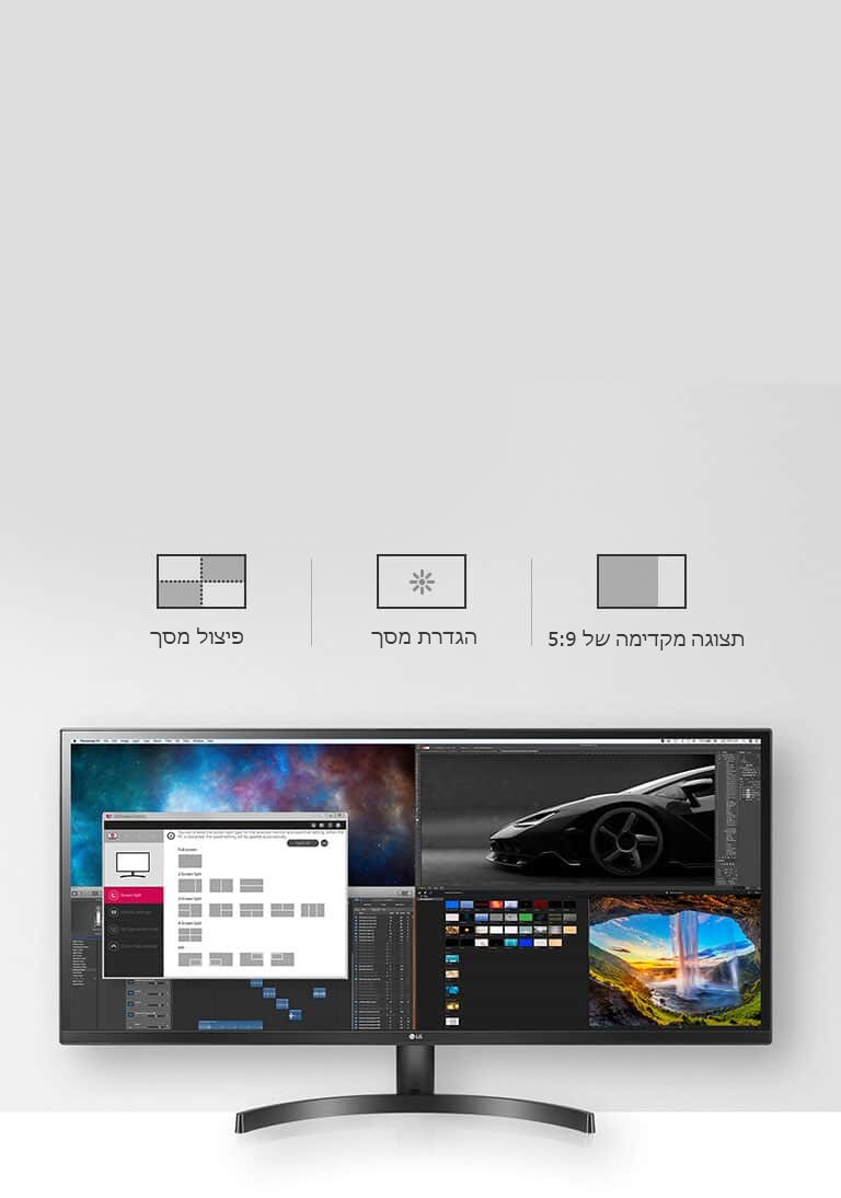  בקרה על המסך LG 29WL500-B