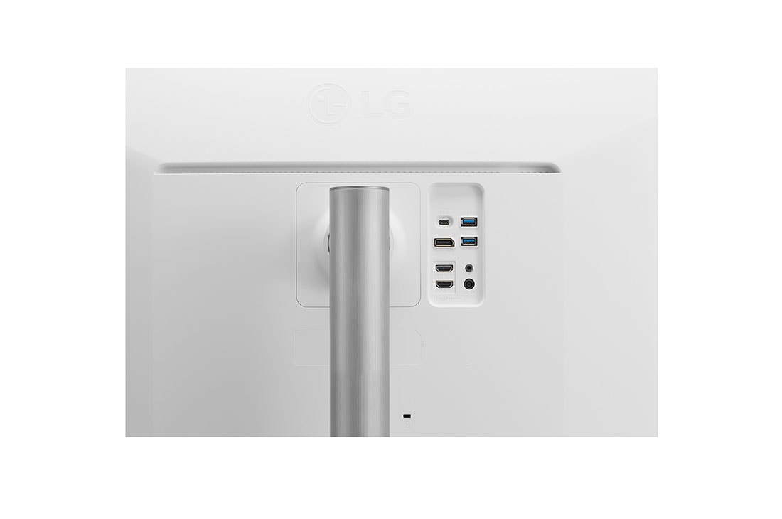 LG מסך ''38 קעור UltraWide® QHD IPS עם ™USB Type-C תומך ™HDR10/FreeSync ביחס 21:9﻿, מבט תקריב של היציאות, 38WP85C-W, thumbnail 8