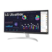 LG מסך ''29 UltraWide® Full HD (2560x1080) IPS תומך ב ™HDR10 / FreeSync ביחס 21:9, מבט צד בזווית 15 מעלות, 29WQ600-W, thumbnail 2