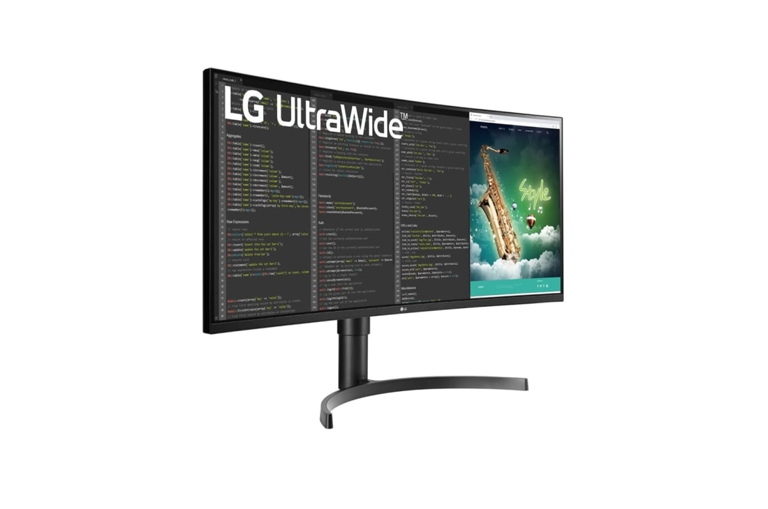 LG מסך ''35 קעור מקצועי UltraWide™  QHD  VA עם ™USB Type-C תומך HDR10 ביחס 21:9 , נקודת מבט בפרספקטיבה, 35BN75CN-B, thumbnail 4