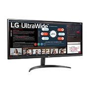 LG מסך ''34 UltraWide™ IPS WFHD ב FreeSync™ / HDR10 ביחס 21:9, +15 degree side view, 34WP500-B, thumbnail 3