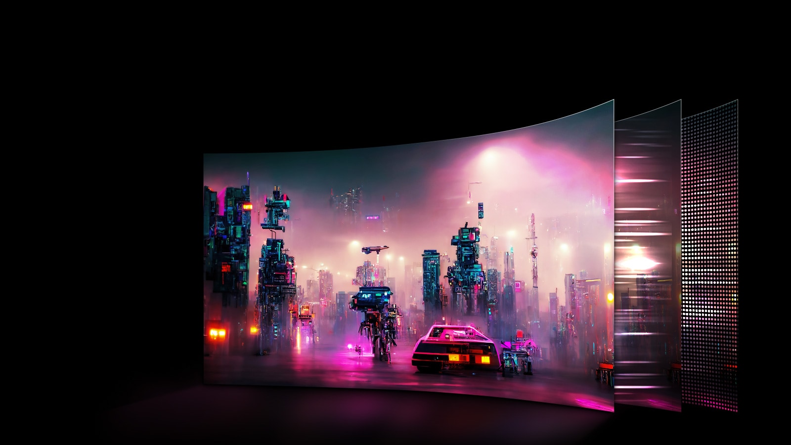 OLED WQHD 21:9 בגודל 45 אינץ‘.