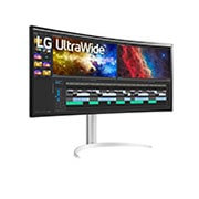LG מסך ''38 קעור UltraWide® QHD IPS עם ™USB Type-C תומך ™HDR10/FreeSync ביחס, נקודת מבט בפרספקטיבה, 38WP85CP-W, thumbnail 4