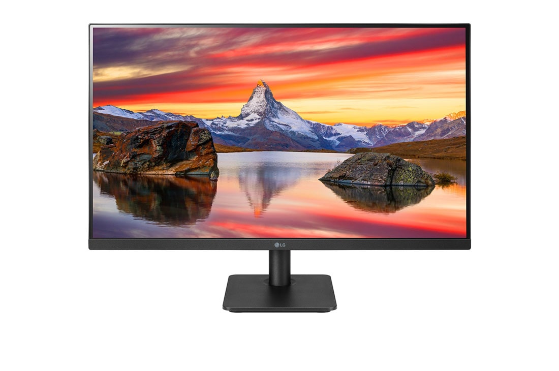 LG מסך ''27 Full HD IPS תומך ב ™FreeSync ביחס 16:9, מבט קדמי, 27MP400P-B