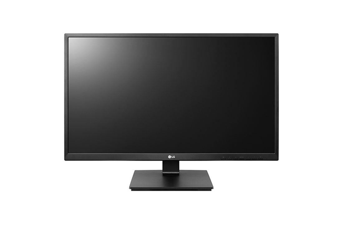 LG מסך ''27 FHD IPS מקצועי מתכוונן ביחס 16:9, front view, 27BK55YP-B