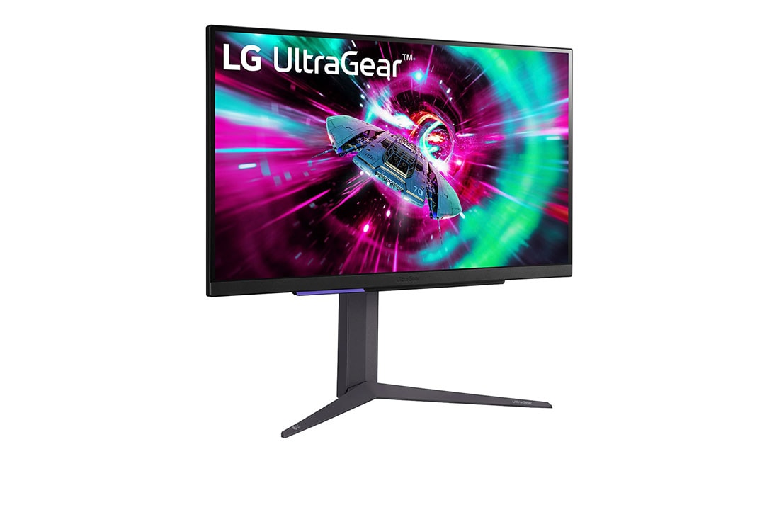 LG מסך ''27 גיימינג UltraGear™ UHD IPS 144Hz 1ms (GtG) תומך ®HDR 400 / G-Sync ביחס 16:9, מבט צד בזווית 15+ מעלות, 27GR93U-B, thumbnail 3