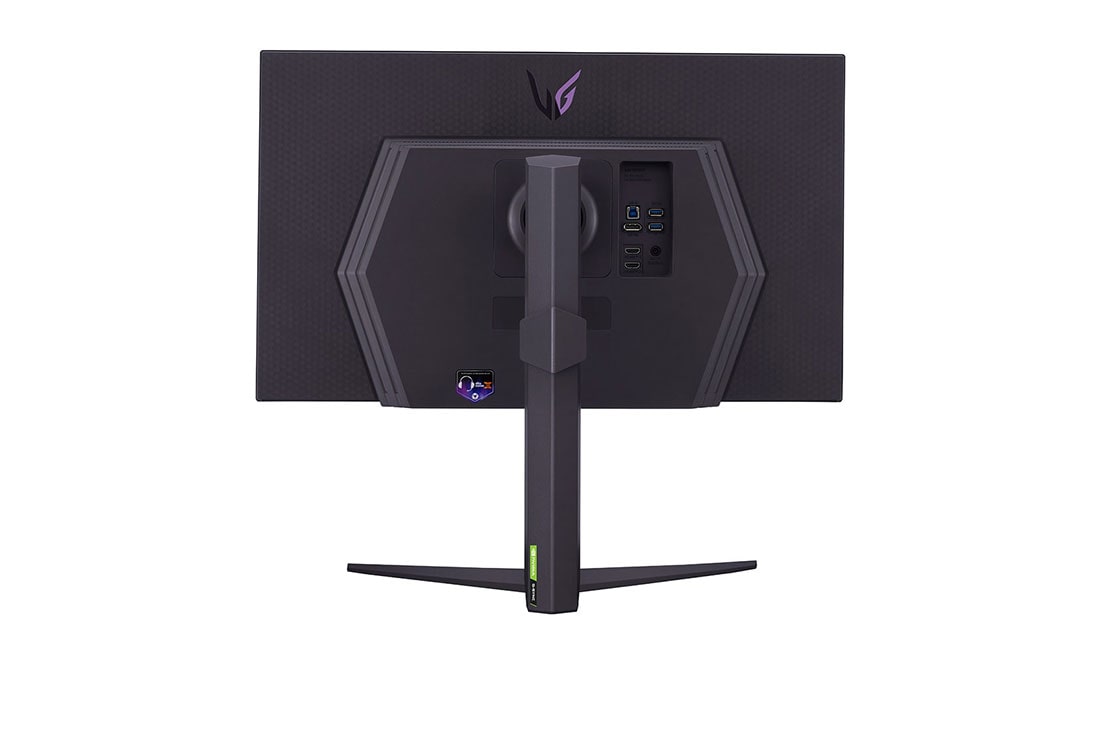 LG מסך ''27 גיימינג UltraGear™ UHD IPS 144Hz 1ms (GtG) תומך ®HDR 400 / G-Sync ביחס 16:9, מבט אחורי, 27GR93U-B, thumbnail 7