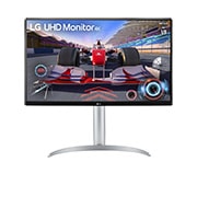 LG מסך ''27 UHD 4K 144Hz VA עם ™USB Type-C  תומך<br>™VESA DisplayHDR™ 400  / FreeSync  ביחס 16:9, מבט קדמי, 27UQ750-W, thumbnail 1