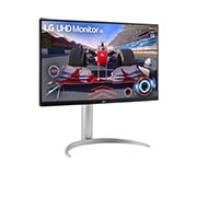 LG מסך ''27 UHD 4K 144Hz VA עם ™USB Type-C  תומך<br>™VESA DisplayHDR™ 400  / FreeSync  ביחס 16:9, מבט צד בזווית 15+ מעלות, 27UQ750-W, thumbnail 3