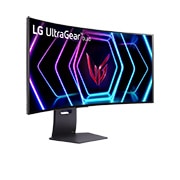 LG מסך ''39 גיימינג קעור UltraGear™ WQHD OLED 240Hz 0.03ms תומך ®HDR400/ G-Sync ביחס 21:9, מבט בפרספקטיבה, 39GS95QE-B, thumbnail 4