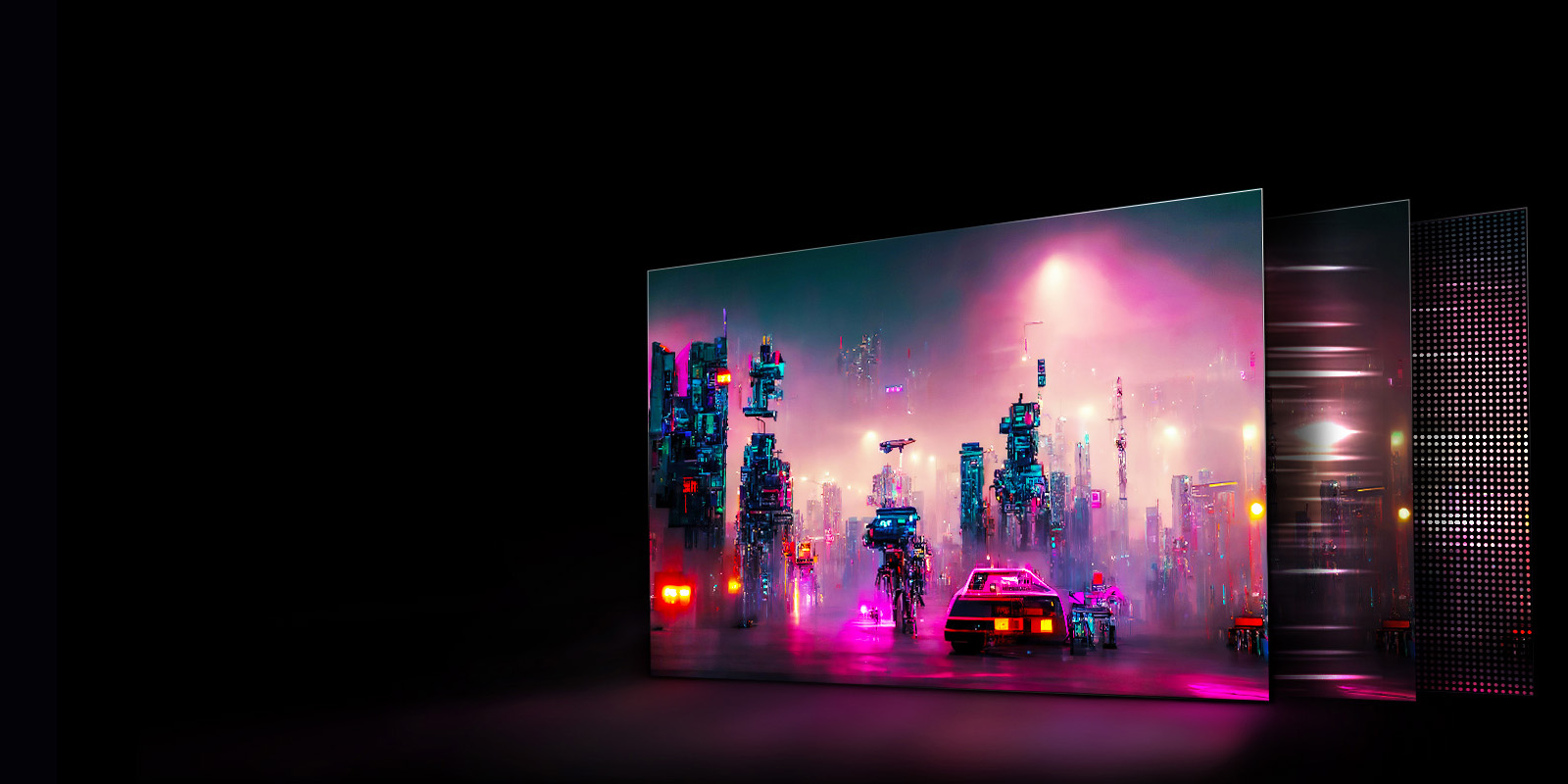 מסך QHD OLED בגודל 27 אינץ'.