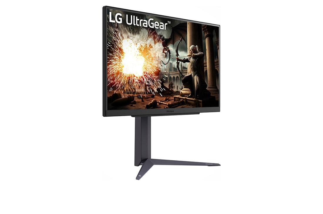 LG מסך ''27 גיימינג UltraGear™ QHD IPS 180Hz 1m(GtG) תומך HDR10 / FreeSync  ביחס 16:9, מבט בפרספקטיבה, 27GS75Q-B, thumbnail 4