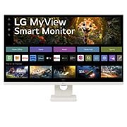 LG מסך חכם LG MyView 4K UHD בגודל 32 אינץ', עם webOS, מבט קדמי, 32SR73U-W, thumbnail 2