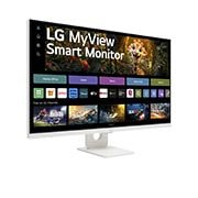 LG מסך חכם LG MyView 4K UHD בגודל 32 אינץ', עם webOS, מבט בפרספקטיבה, 32SR73U-W, thumbnail 5