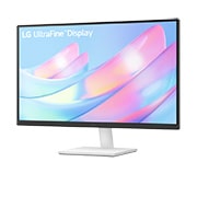 LG מסך ''27 ™4K UHD UltraFine  IPS תומך ™HDR10 / FreeSync ארגונומי ביחס 16:9, מבט צד בזווית 15- מעלות, 27US500-W, thumbnail 2