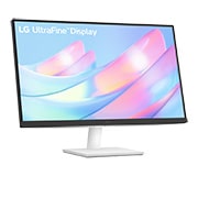 LG מסך ''27 ™4K UHD UltraFine  IPS תומך ™HDR10 / FreeSync ארגונומי ביחס 16:9, מבט צד בזווית 15+ מעלות, 27US500-W, thumbnail 4