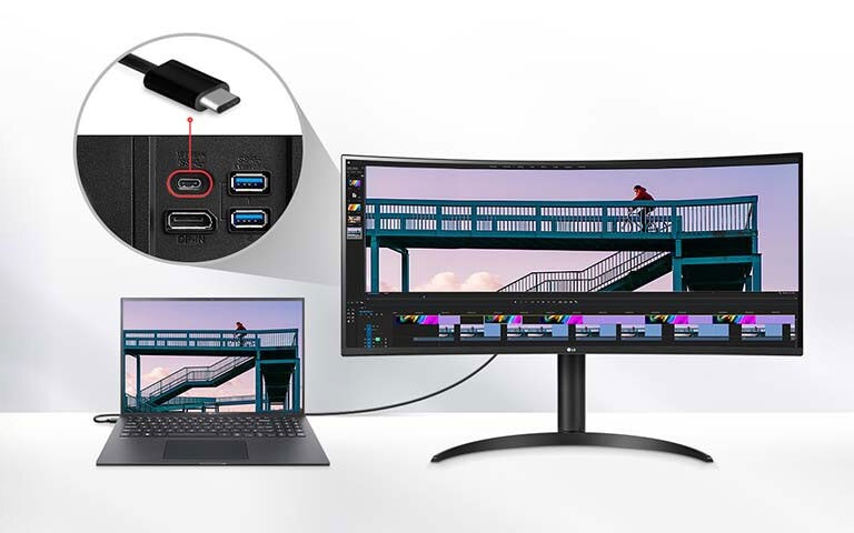 שליטה וקישוריות קלות לתפעול באמצעות יציאות USB Type-C™.