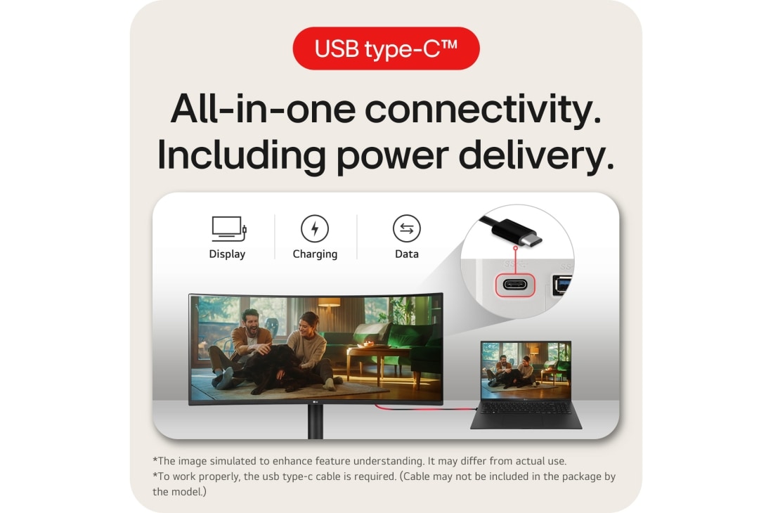 LG מסך ''34 UltraWide® QHD VA 100Hz עם ™USB Type-C תומך FreeSync™ / HDR10 ביחס 21:9, 34WR55QK-B, thumbnail 15