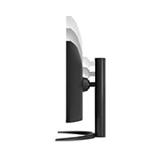 LG מסך ''34 UltraWide® QHD VA 100Hz עם ™USB Type-C תומך FreeSync™ / HDR10 ביחס 21:9, מבט צד של הצג נע כלפי מטה כדי לכוון את הגובה, 34WR55QK-B, thumbnail 9