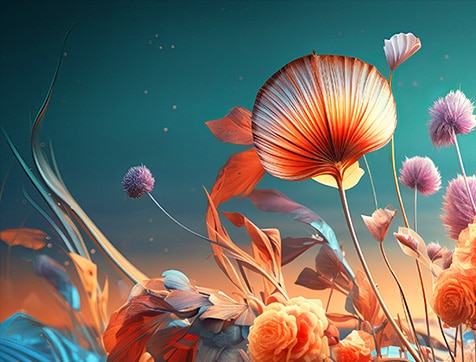 המסך מציג תמונה מלאת חיים המציגה HDR10 עם כיסוי sRGB של 99%.