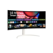 LG צג LG MyView Smart בגודל 34 אינץ' ביחס 21:9 WQHD UltraWide קעור (3440x1440) עם webOS, מבט צד בזווית 15+ מעלות, 34SR65QC-W, thumbnail 5