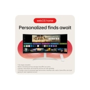 LG צג LG MyView Smart בגודל 34 אינץ' ביחס 21:9 WQHD UltraWide קעור (3440x1440) עם webOS, תקריב של היציאות, 34SR65QC-W, thumbnail 15