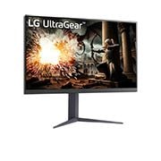 LG מסך ''32 גיימינג UltraGear™ QHD IPS 180Hz 1m(GtG) תומך HDR10 / FreeSync ביחס 16:9, מבט צד בזווית 15+ מעלות, 32GS75Q-B, thumbnail 3