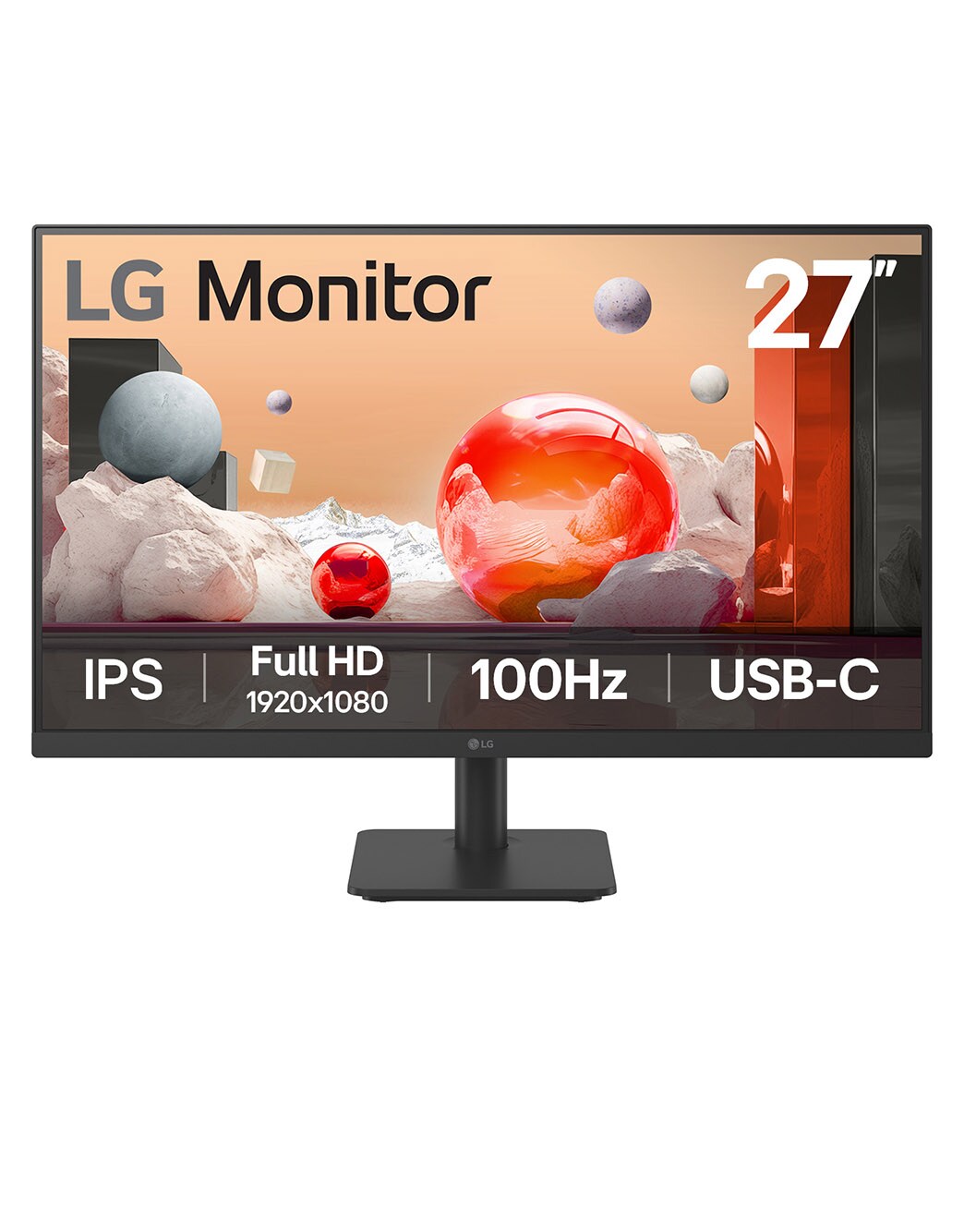 מסך''27 Full HD 100hz IPS ביחס 16:9 עם חיבור ™USB Type-C