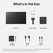 LG מסך''24 Full HD 100hz IPS  ביחס 16:9 עם חיבור ™USB Type-C , what's in the box, 24MS530B-B, thumbnail 9