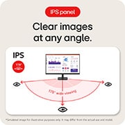 LG מסך''24 Full HD 100hz IPS  ביחס 16:9 עם חיבור ™USB Type-C , clear images at any angle, 24MS530B-B, thumbnail 10