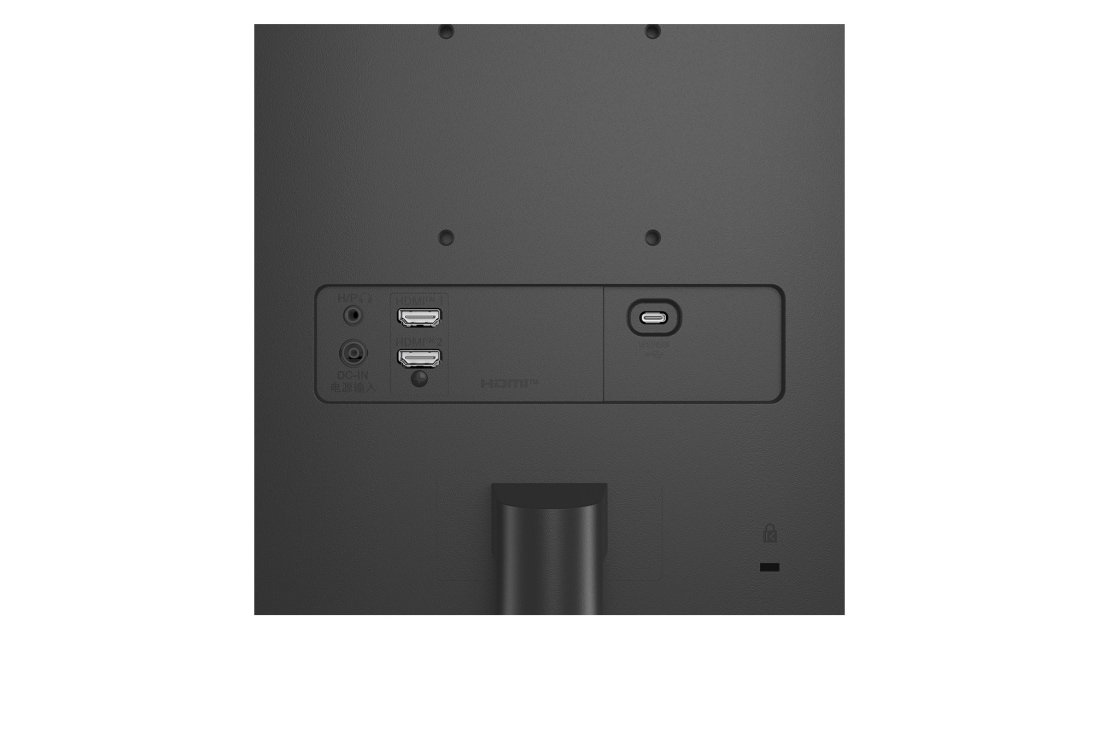 LG מסך''24 Full HD 100hz IPS  ביחס 16:9 עם חיבור ™USB Type-C , תקריב של היציאות, 24MS530B-B, thumbnail 7