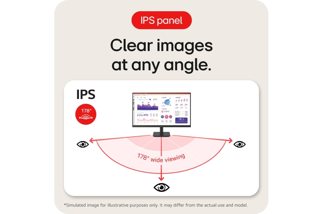 LG מסך''24 Full HD 100hz IPS  ביחס 16:9 עם חיבור ™USB Type-C , clear images at any angle, 24MS530B-B, thumbnail 10