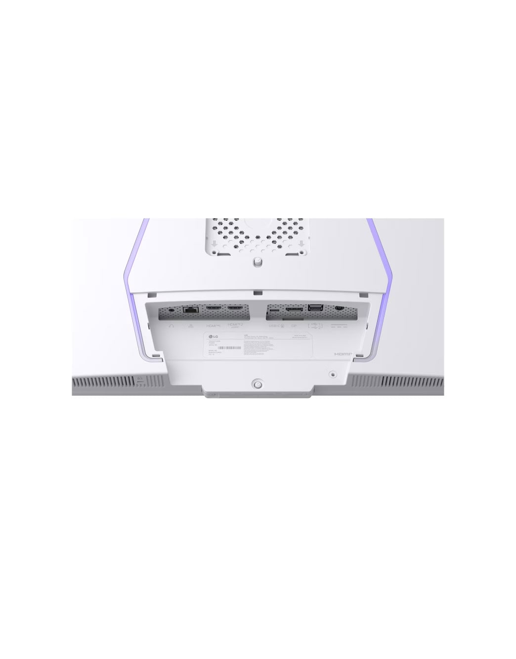 LG צג גיימינג חכם LG UltraGear™‎ בגודל 32 אינץ' 144Hz UHD 4K AI | 1ms (GtG), webOS, תקריב של היציאות, 32G810SA-W, thumbnail 17