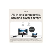 LG מסך '24 QHD 100hz IPS מתכוונן עם USB-C ביחס 16:9, USB-c, 24U631A-B, thumbnail 14