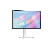 LG מסך ''27 ™4K UHD UltraFine IPS תומך ™HDR10 / FreeSync ארגונומי ביחס 16:9, מבט צד בזווית 15+ מעלות, 27US550-W, thumbnail 4