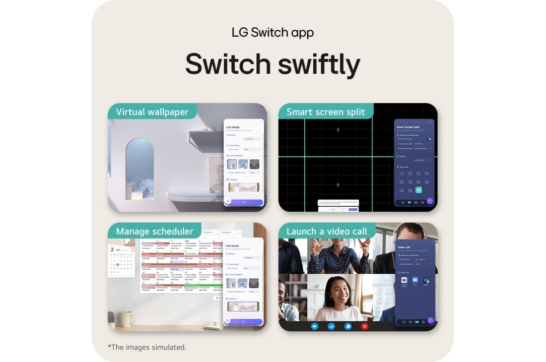 LG מסך '27 QHD 100hz IPS מתכוונן עם USB-C ביחס 16:9, switch swiftly, 27U631A-B, thumbnail 15