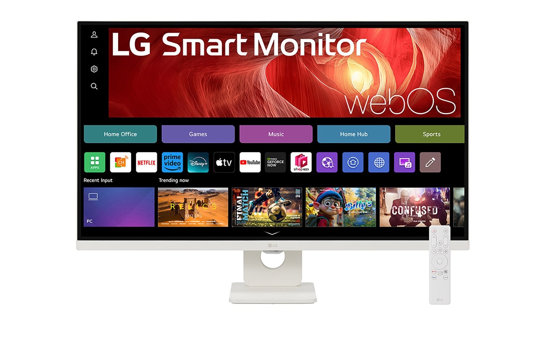 LG צג חכם של LG בגודל 31.5 אינץ', 4K UHD עם webOS, מבט קדמי, 32U721SA-W, thumbnail 2