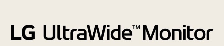 לוגו של LG UltraWide Monitor.