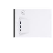 LG Home LG UltraWide™ 49” Dual QHD Nano IPS 144 Hz  קעור, מבט על יציאות הקלט והפלט בגב הצג, 49U950A-W, thumbnail 17